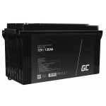 Green Cell AGM VRLA 12V 120Ah maintenance-free battery for camper, photovoltaics, solar panels, boats