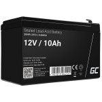 Green Cell AGM VRLA 12V 10Ah maintenance-free battery for UPS units