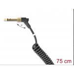 Delock Kroucený kabel 3,5 mm, z 3 pinového stereofonního zástrčkového konektoru na stereofonní zástrčkový konektor