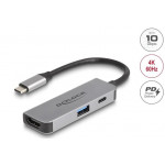 Delock Adaptér USB Type-C™ na HDMI 4K, 60 Hz, s PD 95 W USB Typu-A a USB Type-C™ PD 95 W