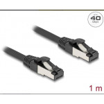 Delock Síťový kabel RJ45 Cat.8.1 S/FTP, délky 1 m, černá