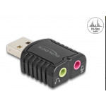 Delock Externí zvuková karta USB 24 bitů / 96 kHz Plug & Play pro Windows, MAC, Linux, Chrome OS