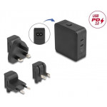 Delock USB nabíječka GaN, 2 x USB Type-C™ PD 3.0 o výkonu 65 W