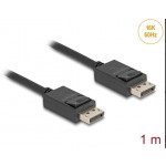 Delock DisplayPort kabel 16K 60 Hz 80 Gbps 1 m