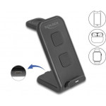 Delock Bezdrátová nabíječka 3 v 1 se 2 nabíjecími cívkami 5 W / 5 W / 15 W