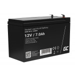Green Cell AGM VRLA 12V 7Ah maintenance-free battery for UPS units