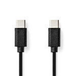 Nedis CCGL60700BK10- USB Kabel | USB 2.0 | USB-C Zástrčka | USB-C Zástrčka | 1.00 m | Černá