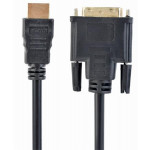 GEMBIRD Kabel HDMI-DVI 3m, M/M stíněný, zlacené kontakty