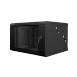 LANBERG RACKOVÁ SKŘÍŇ 19" DVOUDÍLNÁ NÁSTĚNNÁ 6U/600X600 (v rozloženém stavu) ČERNÁ 