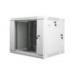 LANBERG RACKOVÁ SKŘÍŇ 19" DVOUDÍLNÁ NÁSTĚNNÁ 9U/600X600 (v rozloženém stavu) ŠEDÁ 
