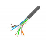 LANBERG LAN KABEL 1GB/S 305M PEVNÝ CCA ŠEDÝ 