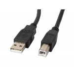 LANBERG KABEL USB-A(M)->USB-B(M) 2.0 1,8 M ČERNÝ 