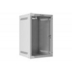 LANBERG RACKOVÁ SKŘÍŇ 10" NÁSTĚNNÁ 9U/280X310 (v rozloženém stavu) S PROSKLENÝMI DVEŘMI ŠEDÁ 
