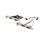 LANBERG KARTA PCI EXPRESS X1->4X DB-9(COM) NÍZKOPROFILOVÝ 