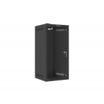 LANBERG RACKOVÁ SKŘÍŇ 10" NÁSTĚNNÁ 12U/280X310 (v rozloženém stavu) S PROSKLENÝMI DVEŘMI ČERNÁ 