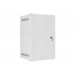 LANBERG RACKOVÁ SKŘÍŇ 10" PRO MONTÁŽ NA STĚNU 9U/280X310 PRO VLASTNÍ MONTÁŽ S KOVOVÝMI DVEŘMI ŠEDÁ  (PLOCHÉ BALENÍ)