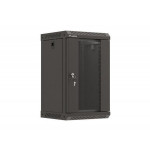 LANBERG RACKOVÁ SKŘÍŇ 10" NÁSTĚNNÁ 9U/300X300 (v rozloženém stavu) S PROSKLENÝMI DVEŘMI ČERNÁ 