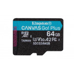 KINGSTON 64GB microSDXC Canvas Go Plus Gen4 200MB/s A2 U3 V30 Card bez adapteru
