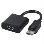 GEMBIRD Kabelová redukce Displayport na HDMI, M/F, černá