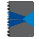 Leitz zápisník Office A5 čtverečkovaný, drátěná vazba, PP desky