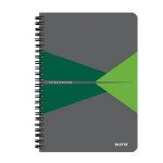 Leitz zápisník Office A5 čtverečkovaný, drátěná vazba, PP desky