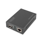 DIGITUS 10 Gigabit Ethernet Media Converter, SFP podporuje 1G, 2,5G, 5G a 10G, otevřený slot