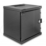 Delock 10” Síťová skříň 6U se skleněnými dveřmi k montáži na stojan nebo na stěnu, 240 mm hloubka, nosnost 30 kg,