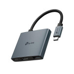 TP-Link UH3020C Hub USB typu C 3v1, 3x HDMI 4K při 60 Hz, 100W Power Delivery, 1× USB-A