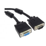 PremiumCord Kabel prodlužovací HQ(Coax) 2x ferrit, SVGA, DDC2, 3xCoax+8žil, 20m