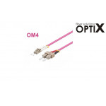 OPTIX LC-SC Optický patch cord 50/125 1m OM4 Duplex