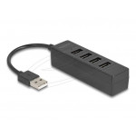 Delock 4portový USB hub USB 2.0 se 4 x USB Type-A samice černá