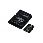 KINGSTON 256GB microSDXC CANVAS Plus Memory Card 150MB/s Read, UHS-I Speed Class, U1, V10, A1 