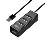 C-TECH UHB-U2, USB HUB 4x USB 2.0, černá