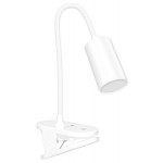 CONNECT IT CLIP 2 stolní Led lampička s klipem, baterie,USB-C, BÍLÁ