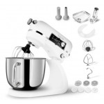 Salente DigiChef+, kuchyňský robot, mísa 6 litrů, celokovový, masomlýnek, digitální displej, bílý