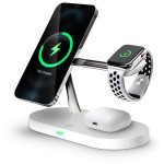 CONNECT IT MultiCharge 5 v 1 MagSafe Wireless Fast Charge bezdrátová nabíječka, BÍLÁ