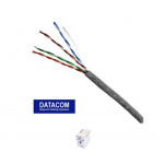 DATACOM UTP lanko CAT5E  LSOH  305m box šedý