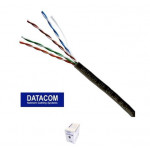 DATACOM UTP lanko CAT5E  PVC  305m box černý