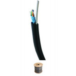 DATACOM FTP drát CAT5E PE,Fca 305m cívka černý OUTDOOR samonosný