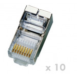 DATACOM Plug STP CAT5E 8p8c- RJ45 lanko (10ks)