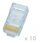 DATACOM Plug UTP CAT5E 10p10c- RJ50 lanko (10ks)