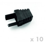 DATACOM Manžetka pro plug RJ45  černá  (10ks)