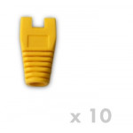 DATACOM Návlek pro plug RJ45 s výřezem žlutý  (10ks)