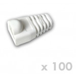 DATACOM Návlek pro plug RJ45 s bublinou bílý (100ks)