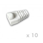 DATACOM Návlek pro plug RJ45 s bublinou bílý (10ks)