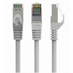 GEMBIRD PP6A-LSZHCU-20M – S/FTP Cat. 6A LSZH propojovací kabel, šedý, 20 m