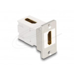 Delock Modul Keystone k montáži na panel, ze zásuvky HDMI na zásuvku, pravoúhlý, 90°, 8K 60 Hz, kuželový
