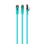 GEMBIRD S/FTP Cat. 6A LSZH patch cord zelený 1m