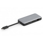 Digitus USB-C cestovní dokovací stanice, 7 portů: 1× HDMI, 2× USB 3.2 Gen 1, 1× RJ45, 1× SD, 1× MicroSD, 1× PD