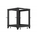 LANBERG OTEVŘENÝ RACK 12U 19" 600X600-1100 NASTAVITELNÝ ČERNÝ 